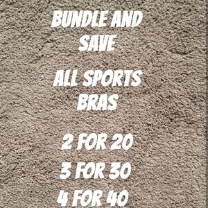 All sports bras